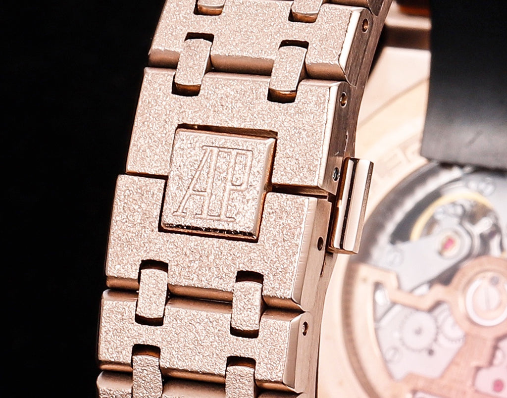 Royal Oak "Frosted Gold" Series (Ref. 26574)—the 41mm "King of Steel Watches" (Custom Frosted Gold Edition)（Gold）