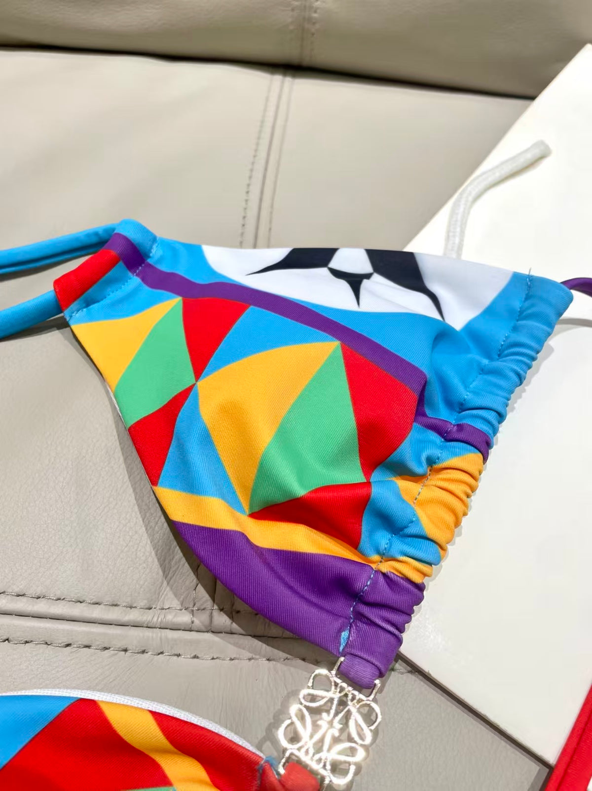 New Split Printed Swimsuit
