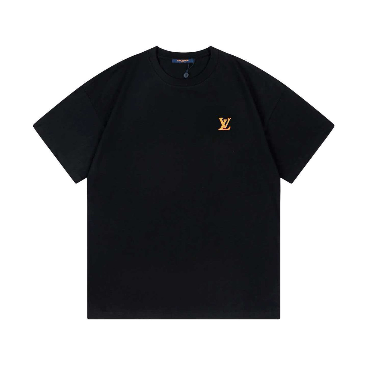 2026 new custom leather badge logo unisex short sleeved t-shirt