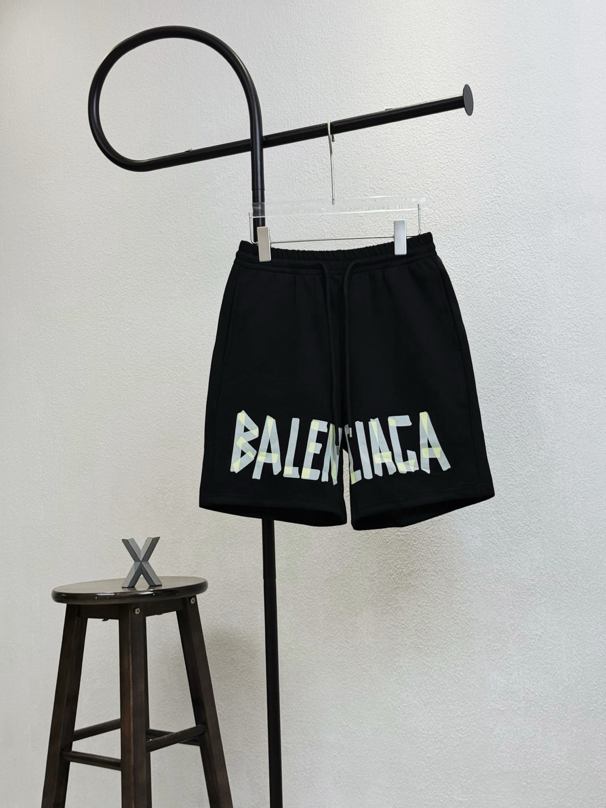 Letter printed shorts