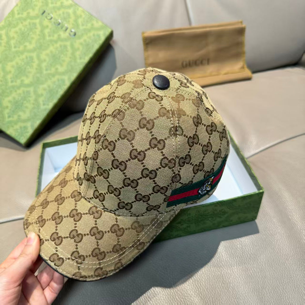 Tiger head woven baseball cap