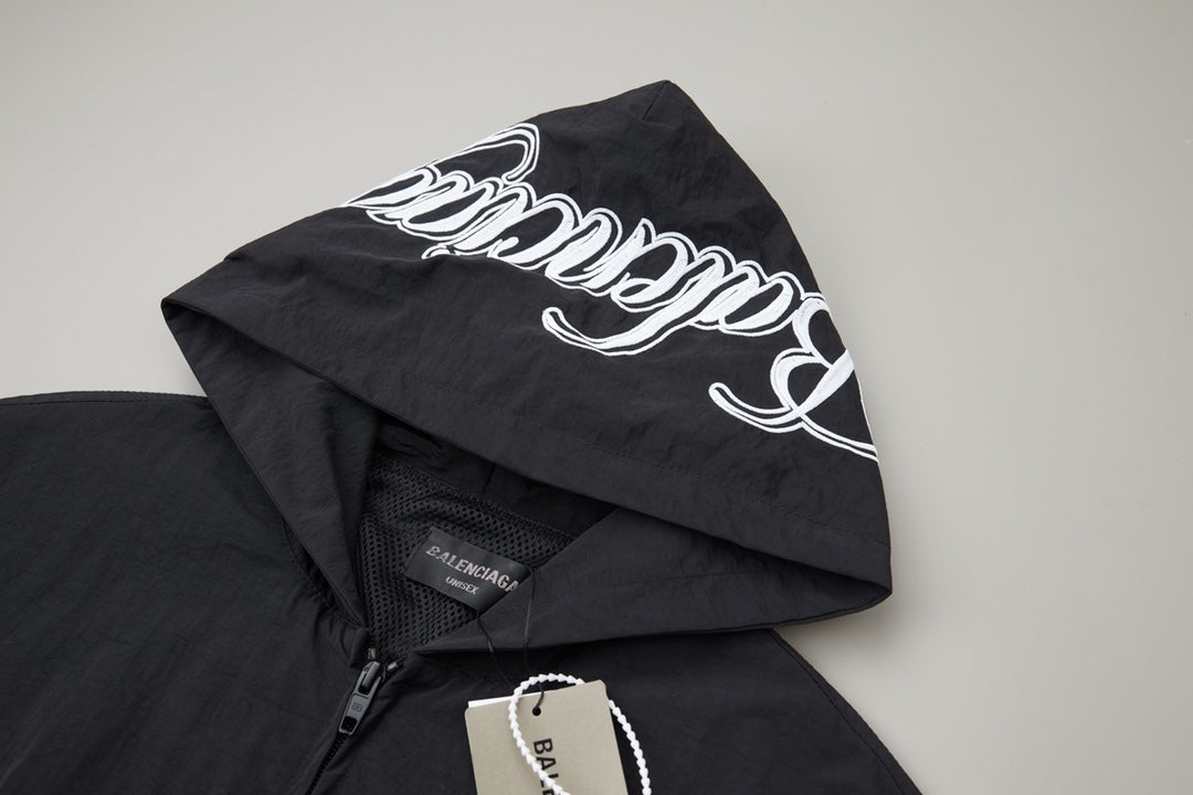 Alphabet Embroidered Hoodie Sports Set