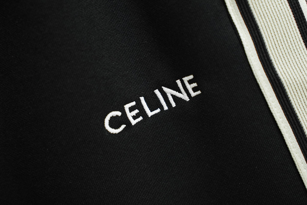 Classic side label woven ribbon embroidered letter shorts