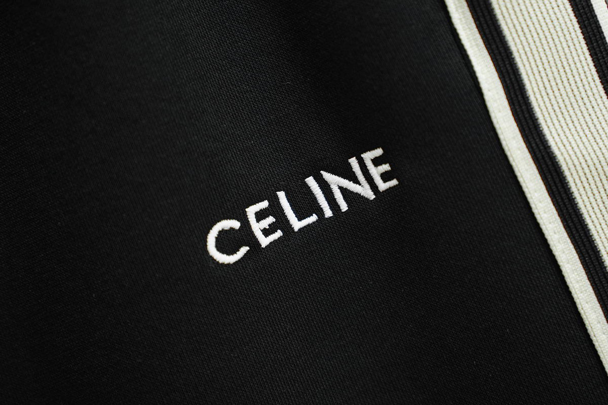 Classic side label woven ribbon embroidered letter shorts