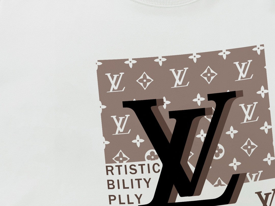 Spring and Autumn New Letter Printed Round Neck Hoodie