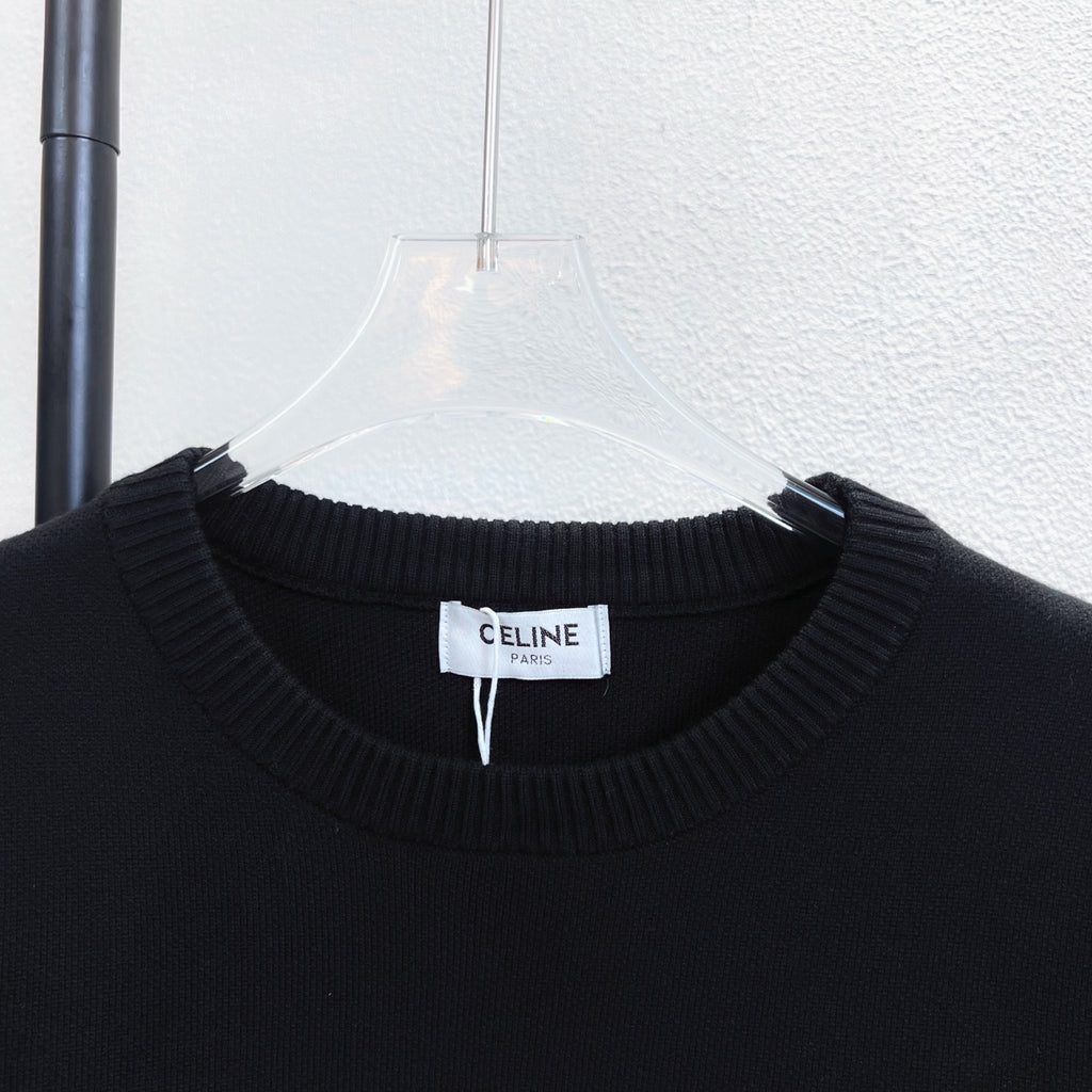Classic letter logo round neck knitted sweater