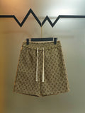 New side woven embroidered shorts
