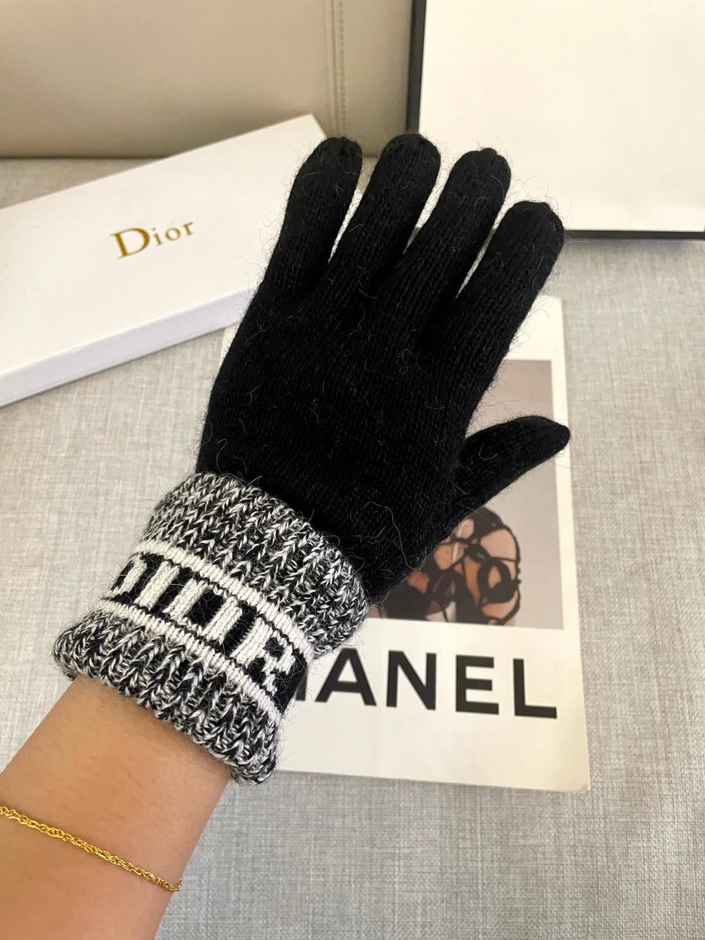 Wool Knitted Gloves 🧤 Candy Solid Color Series