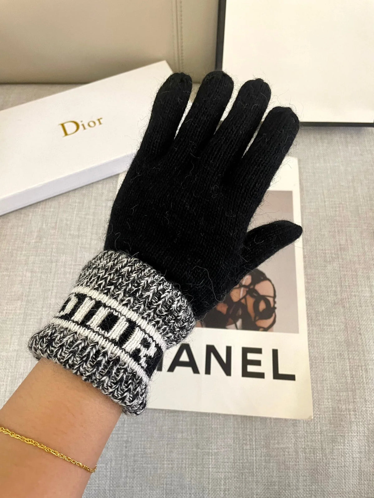 Wool Knitted Gloves 🧤 Candy Solid Color Series