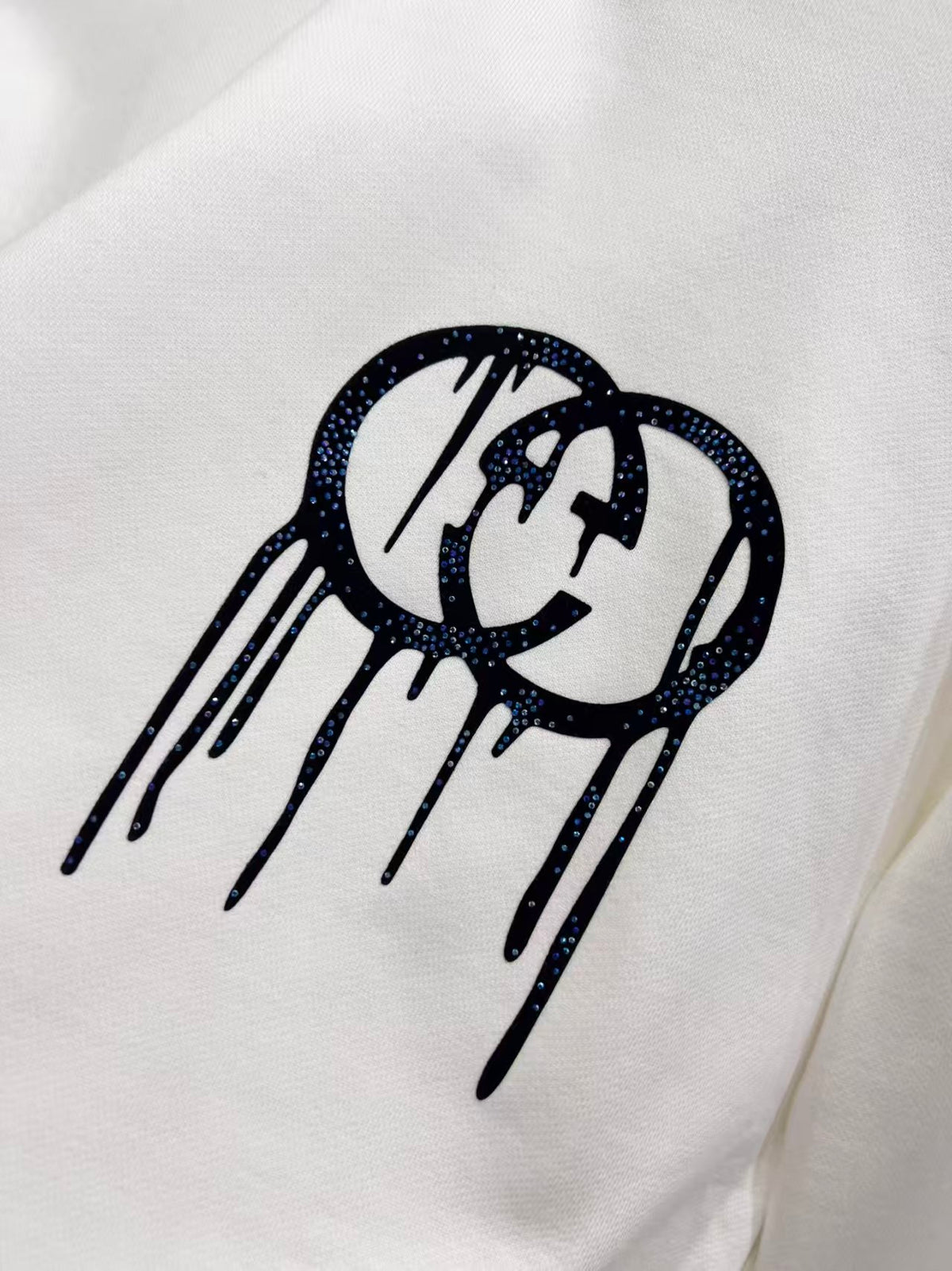 New flocking printed hoodie