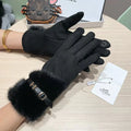 Cold resistant and warm plush windproof gloves