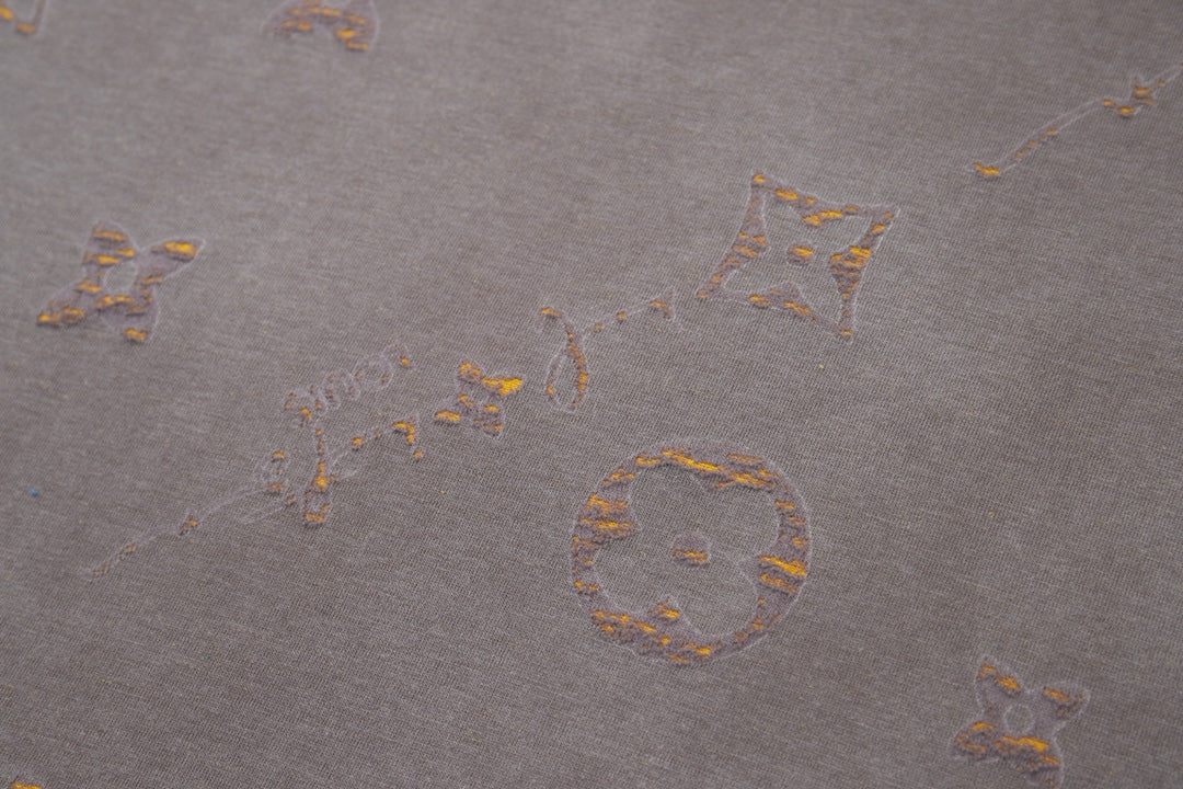 Classic logo burned jacquard short sleeved shirt