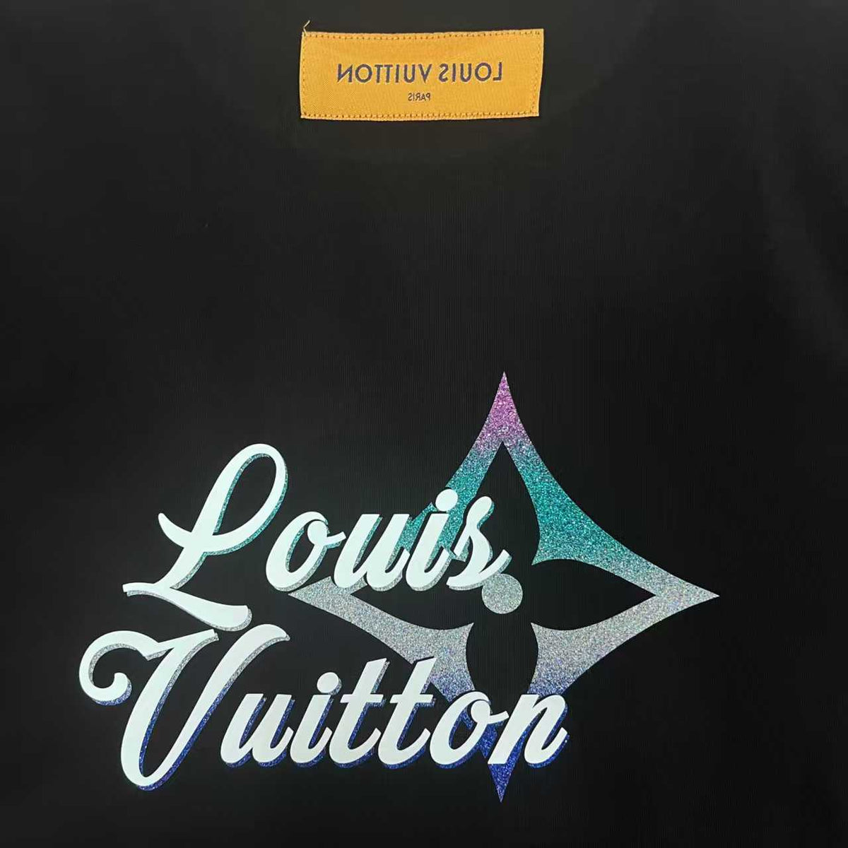 Gradient hot stamping offset letter hoodie