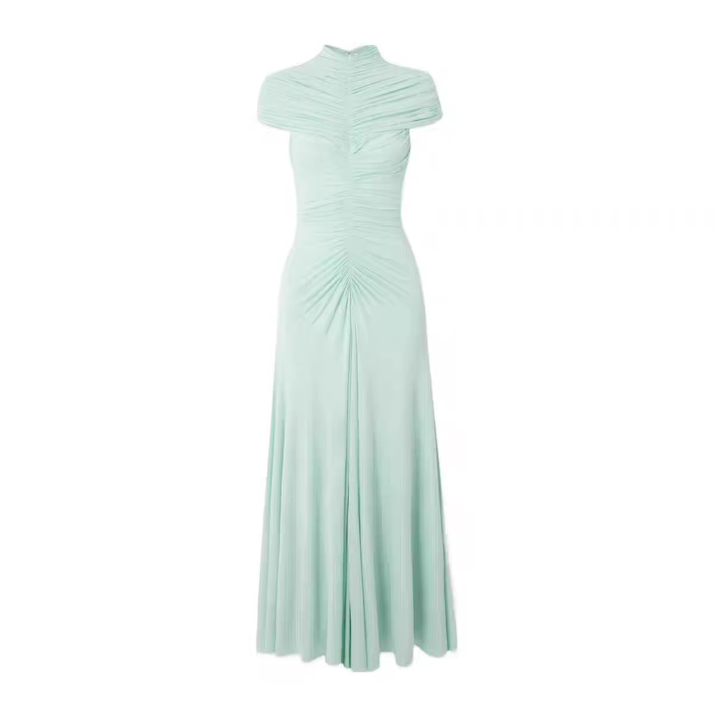 Wrinkle temperament long dress