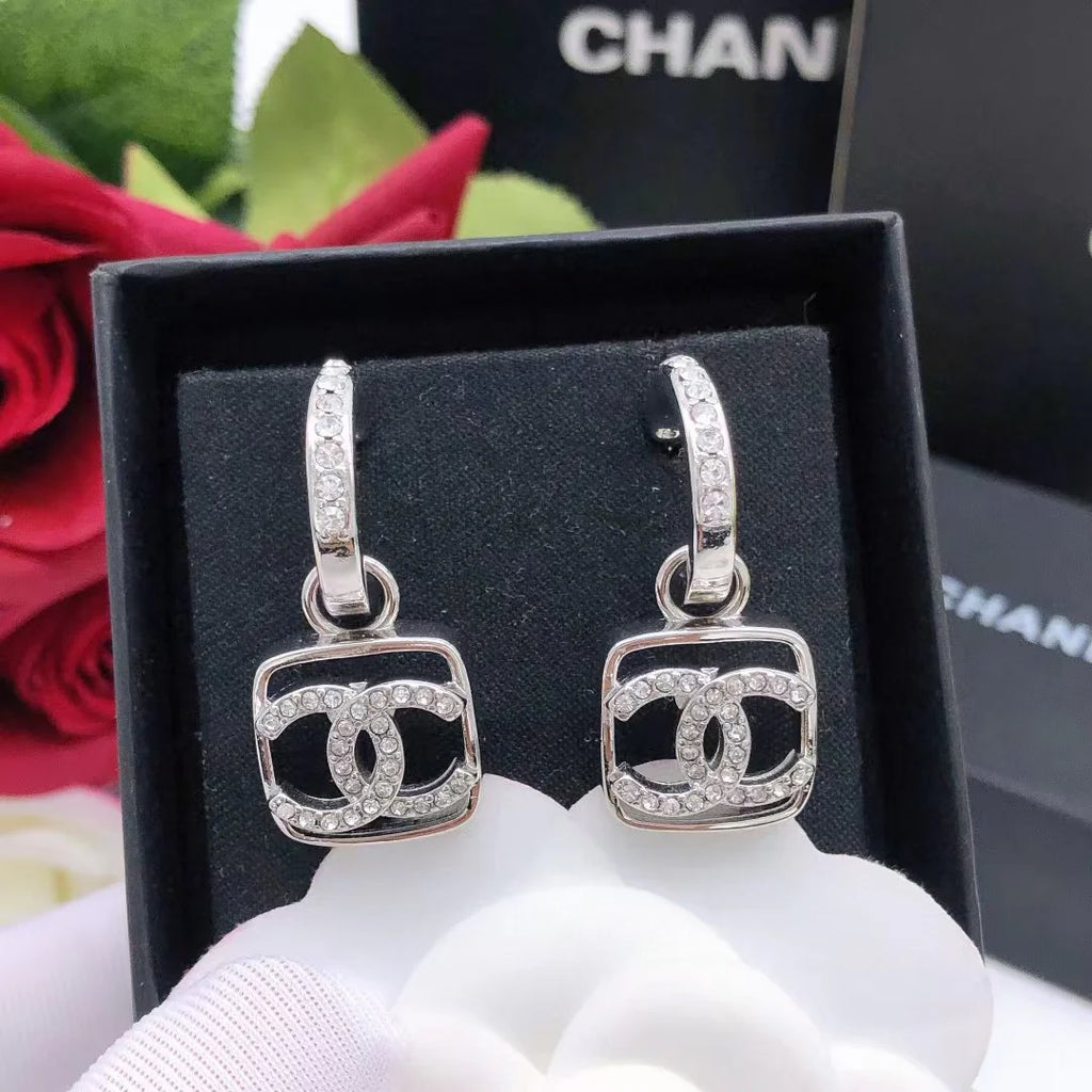 Diamond studded earrings