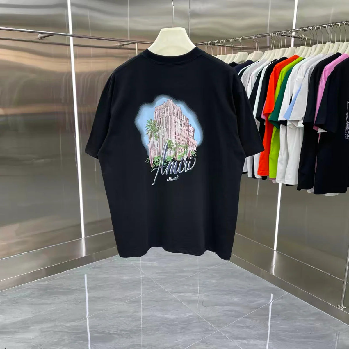 Printed short sleeved T-shirt