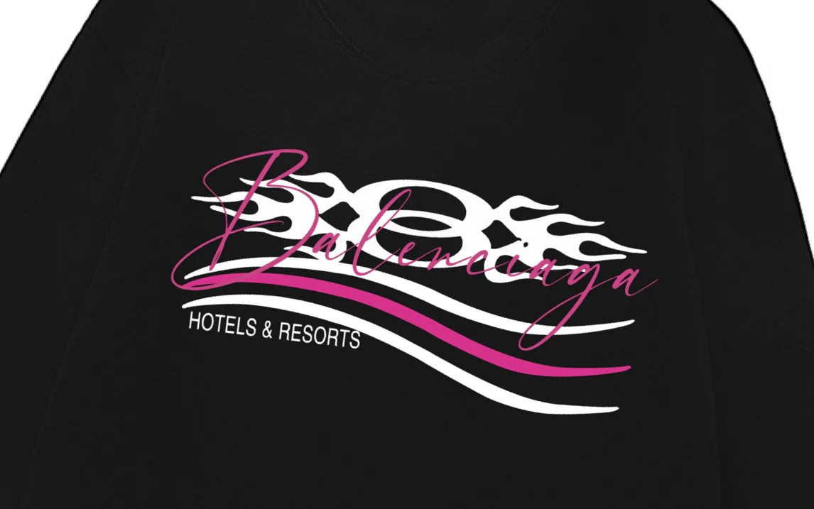 Wave letter logo, unisex long sleeved design