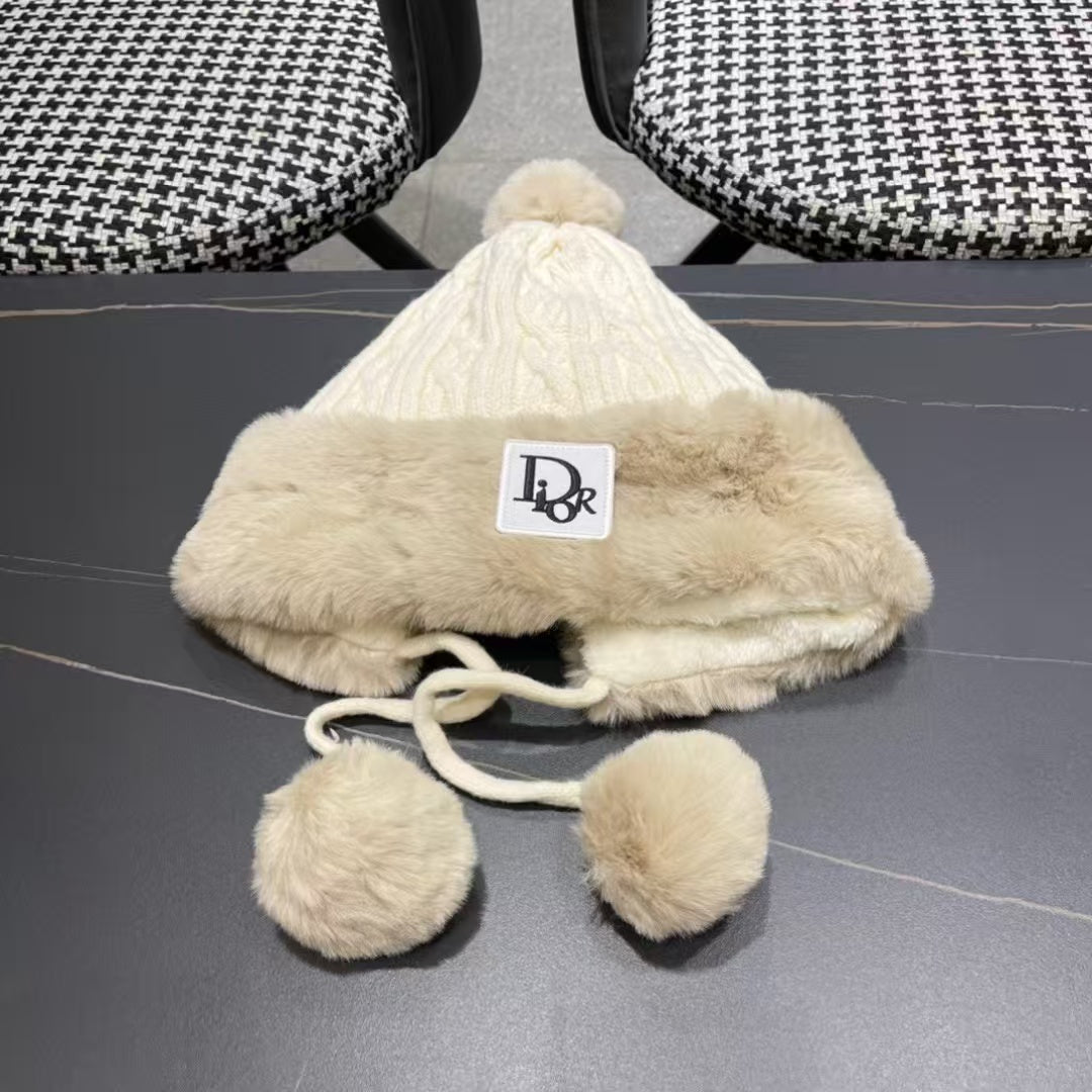 Ear protection knitted hat