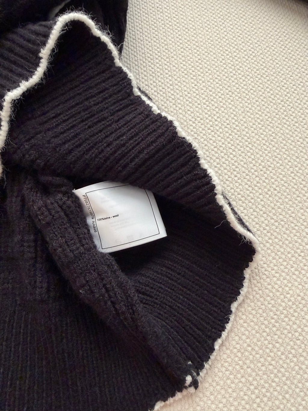 New Letter Embroidered Polo Knit Sweater