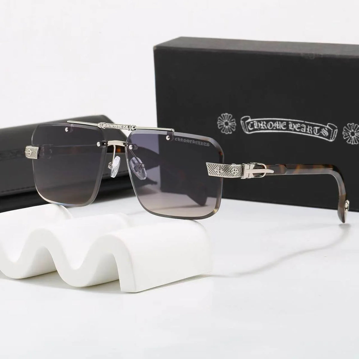 Rimless Square Sunglasses