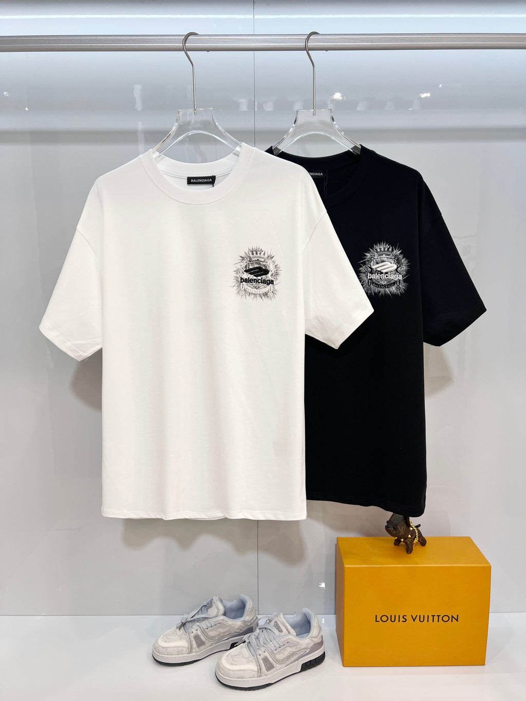 Wheat ear embroidered letter logo t-shirt