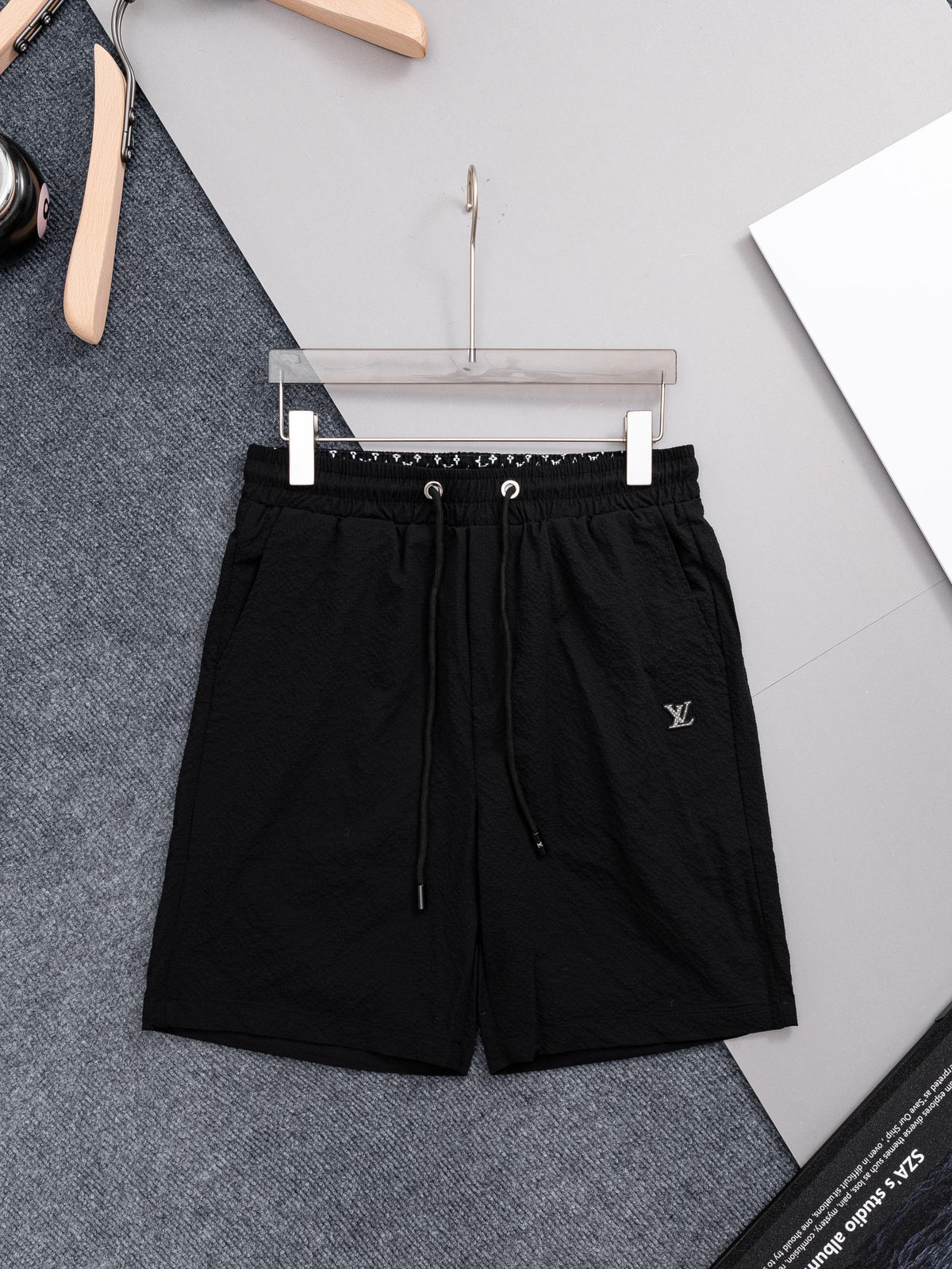 Waffle milk silk quick drying beach shorts