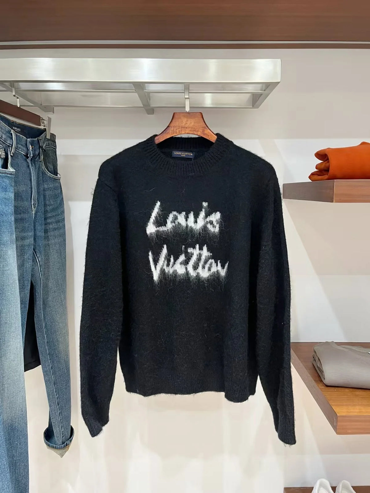 New mohair jacquard sweater