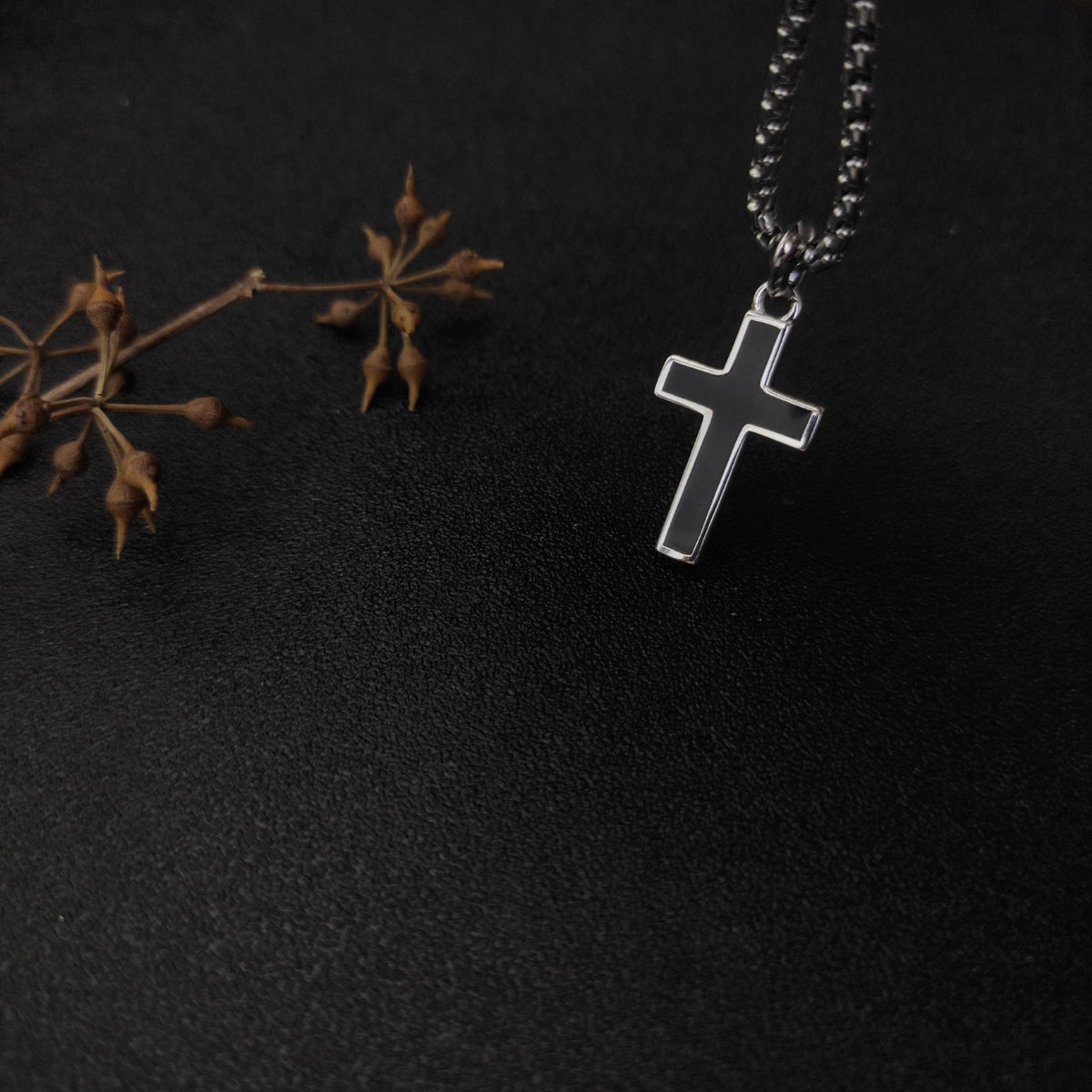 Black Cross Necklace