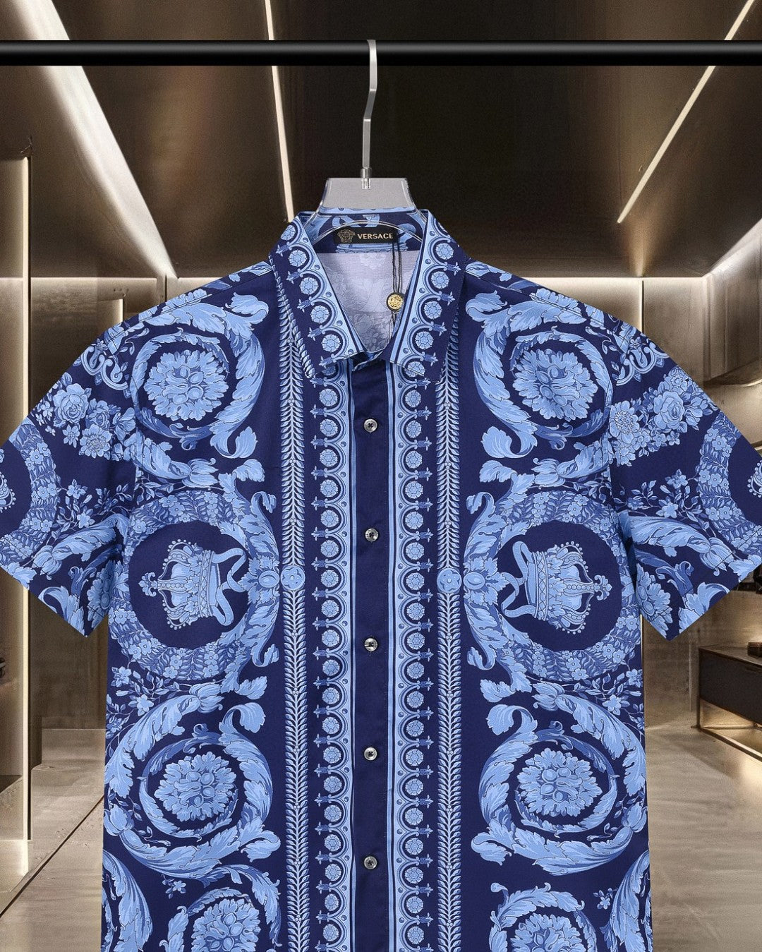 Palace style digital printed short sleeved shirt