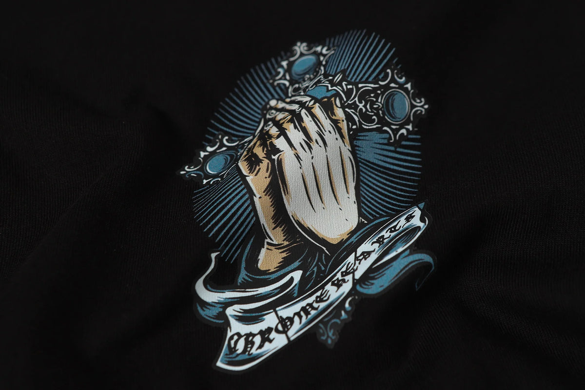 Letter printed short sleeved shirt