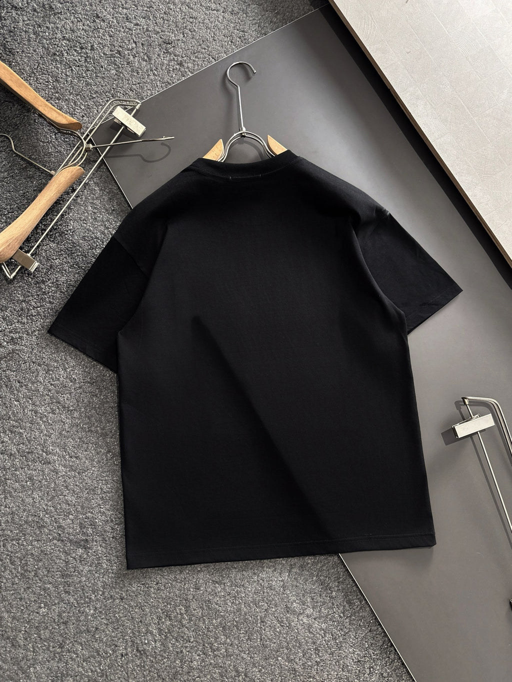 New round neck high-end pure cotton short sleeved T-shirt