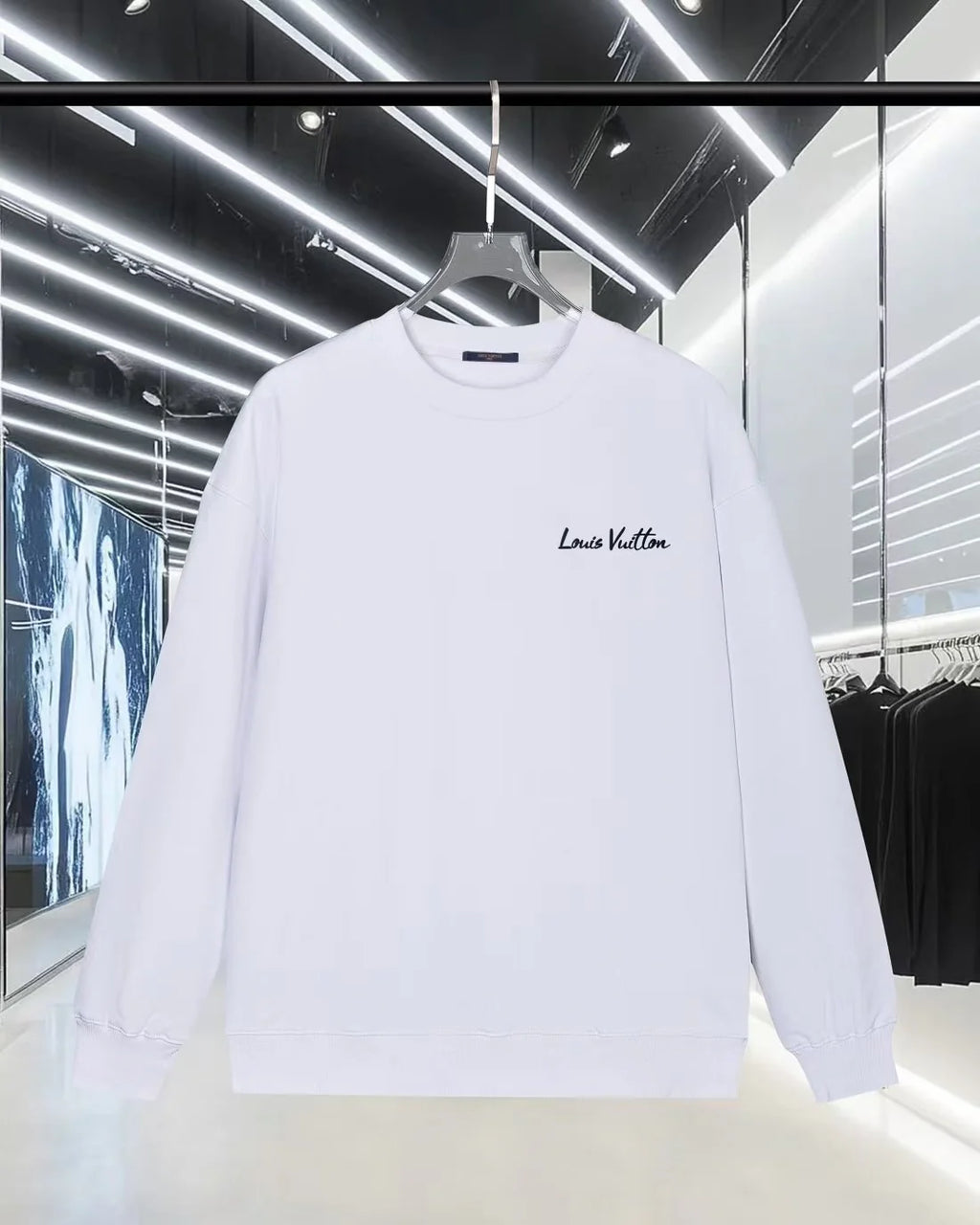 New flocking letter hoodie