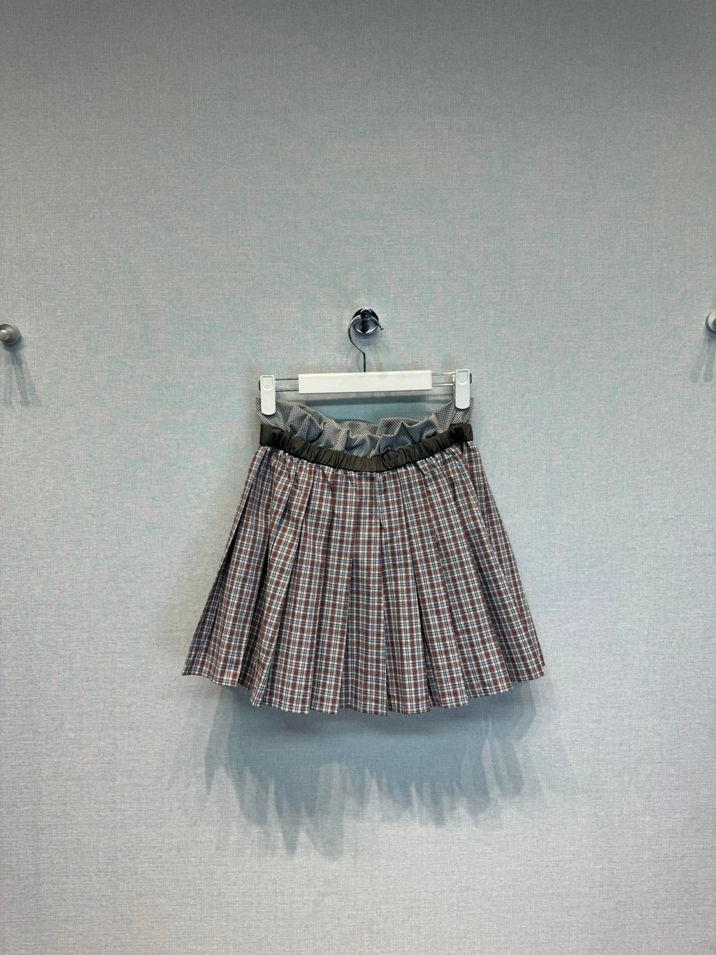 25 Spring and Summer New Plaid Pleated Skirt