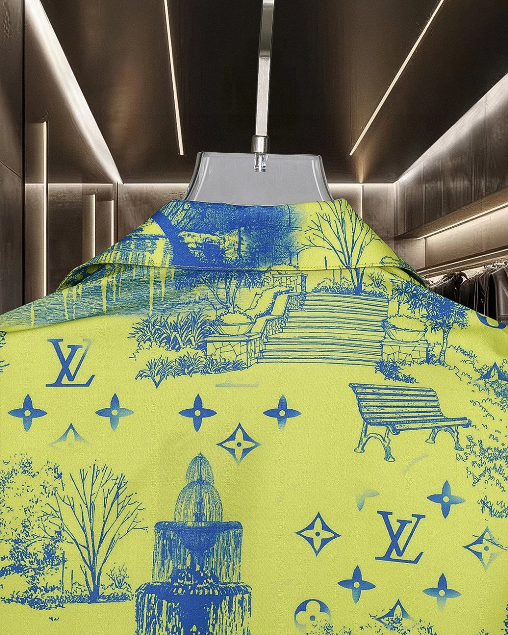 Digital printed short sleeved shirt