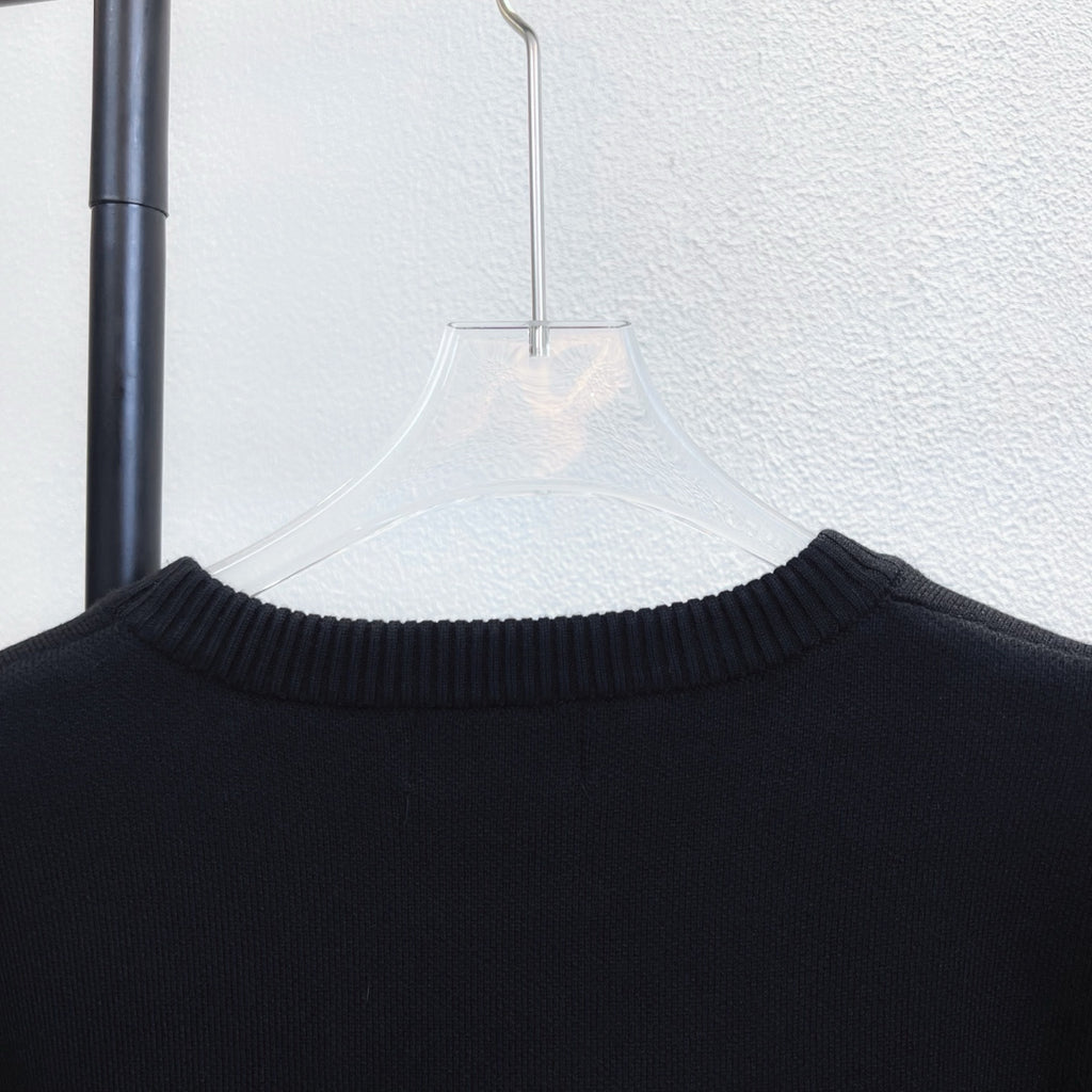 Classic letter logo round neck knitted sweater