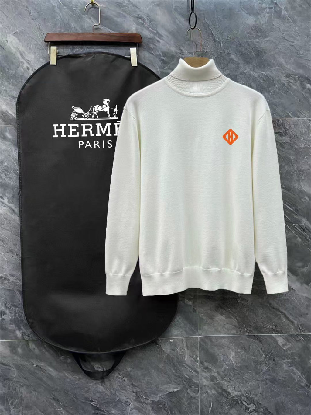 New logo high neck sweater