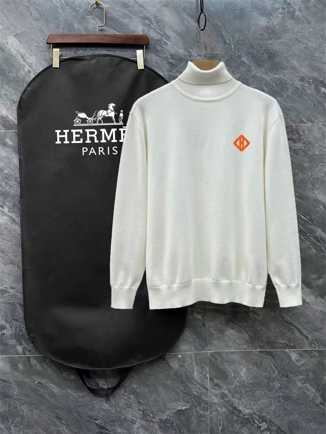 New logo high neck sweater