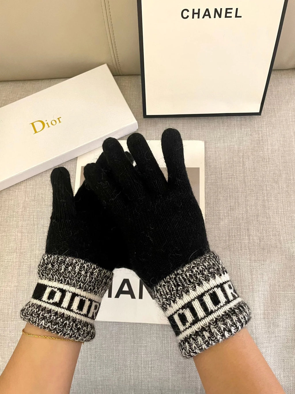 Wool Knitted Gloves 🧤 Candy Solid Color Series