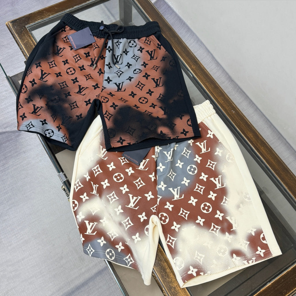 Latest large area printed casual shorts