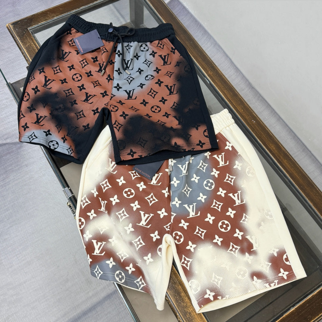Latest large area printed casual shorts