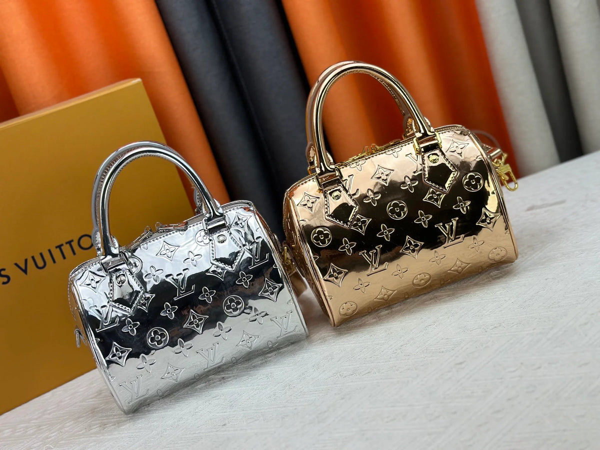 Rose gold handbag