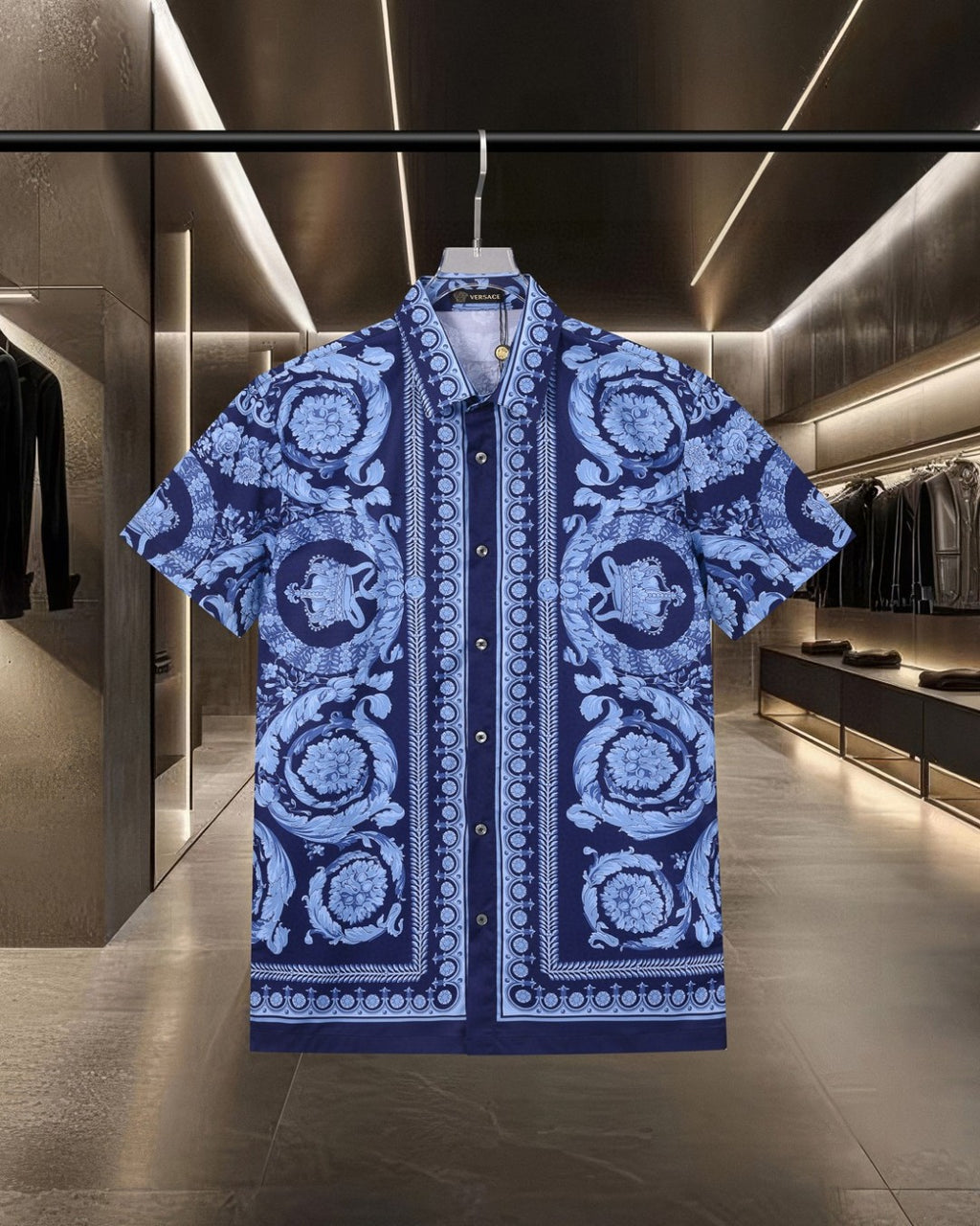 Palace style digital printed short sleeved shirt