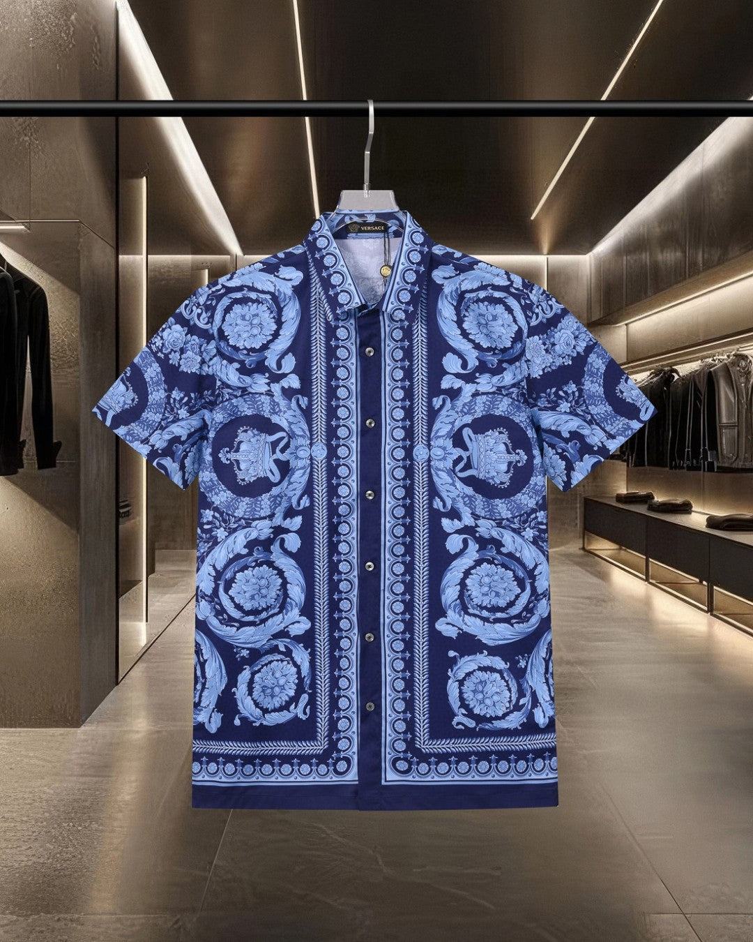 Palace style digital printed short sleeved shirt
