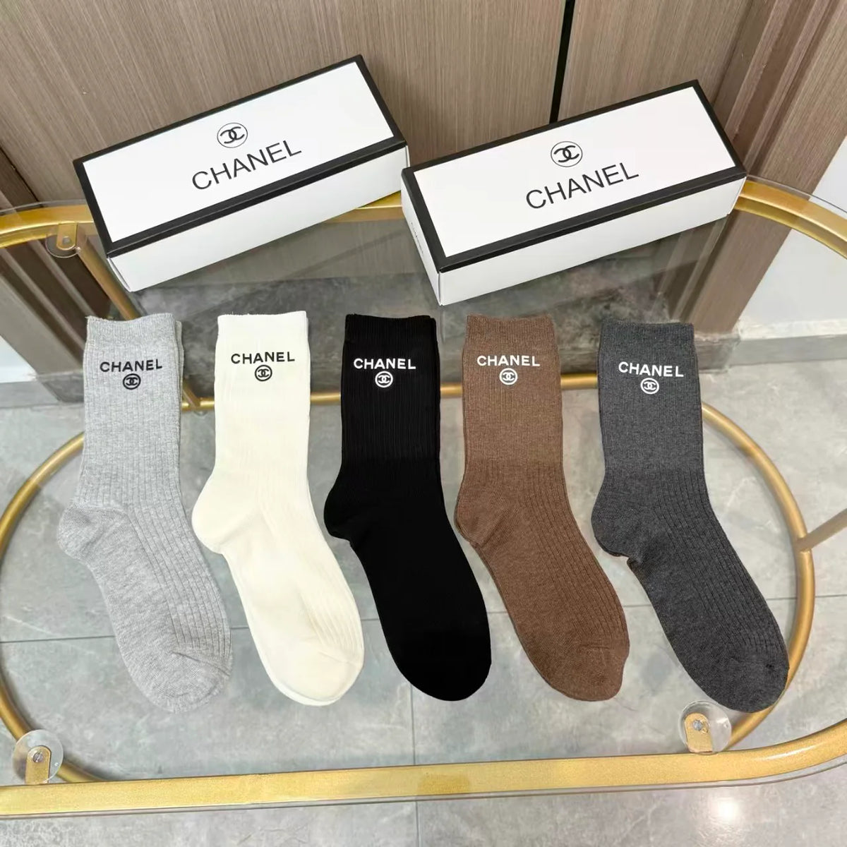 New letter high socks