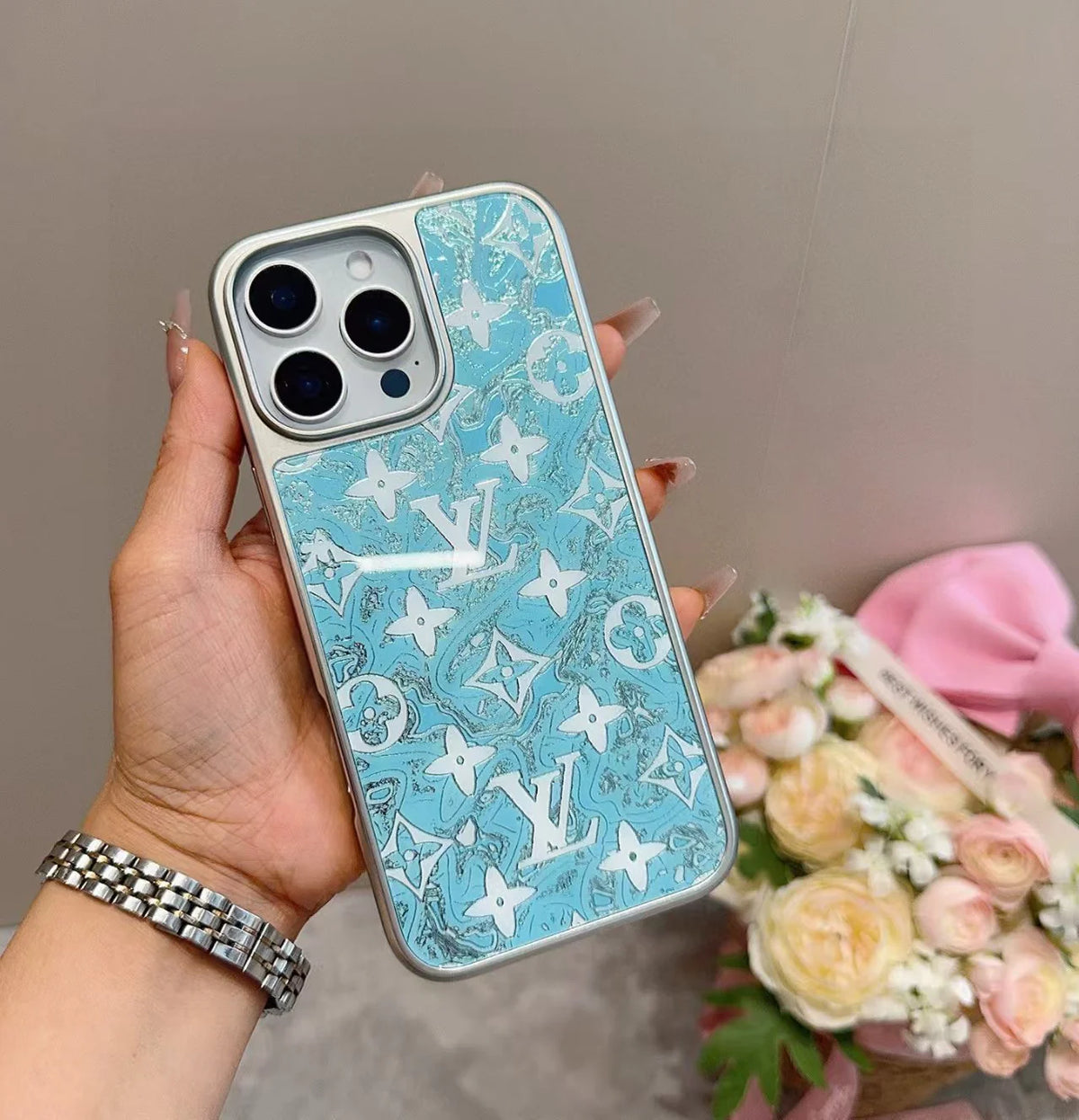 Electroplated glass magnetic phone case