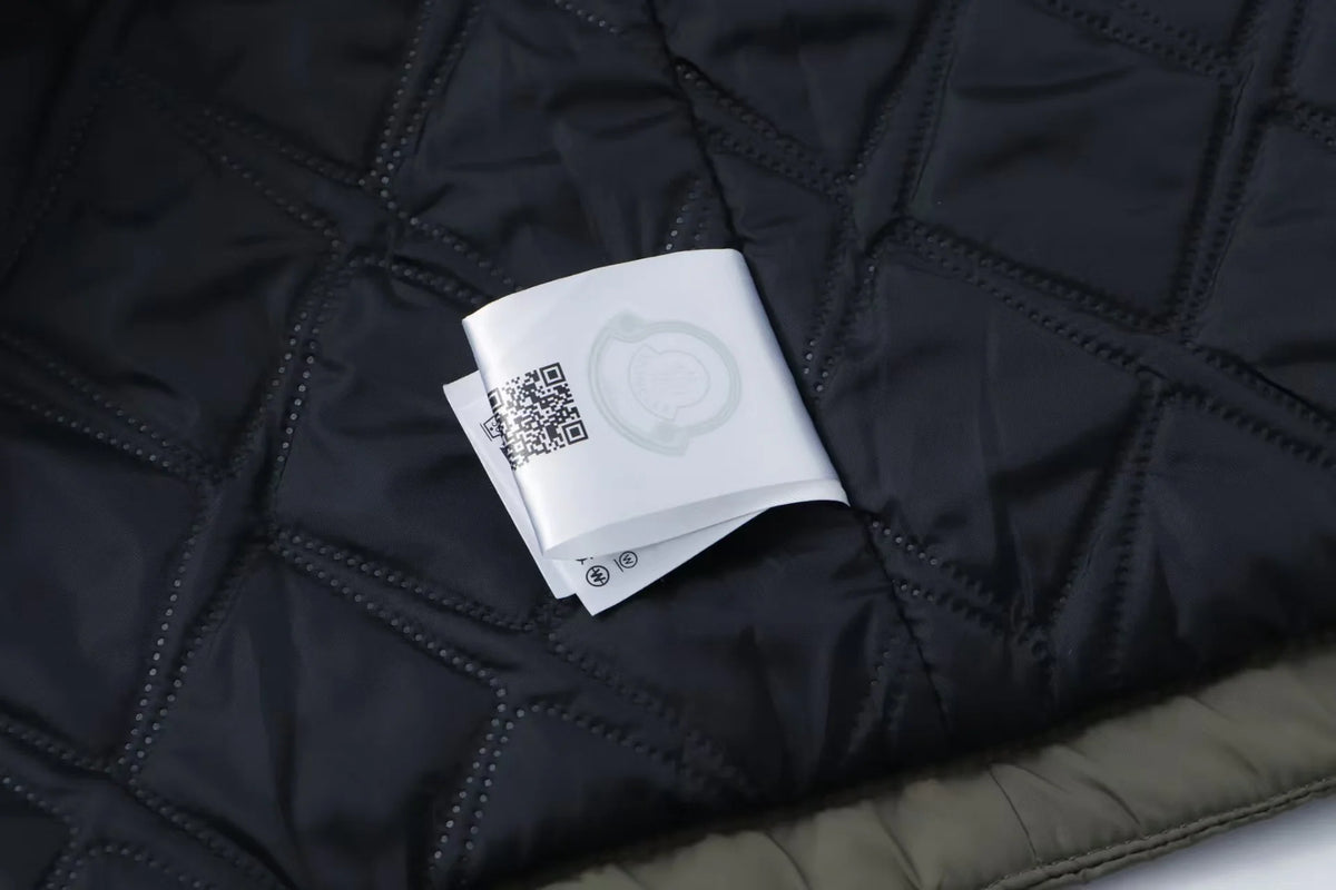 New ribbon splicing hooded jacket