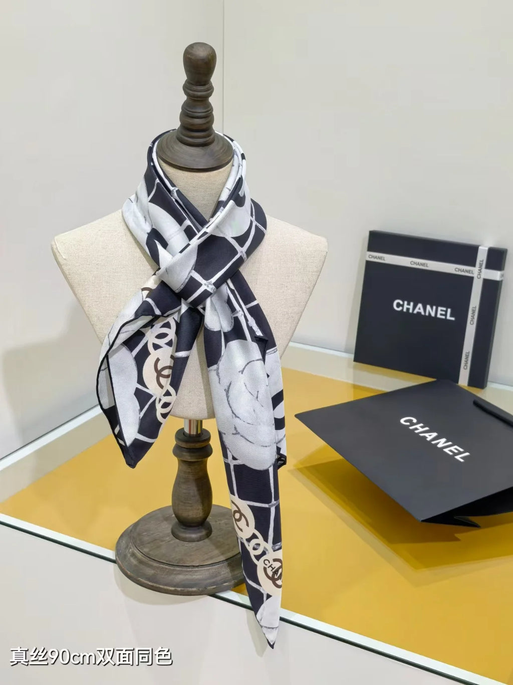 New Camellia Silk Scarf