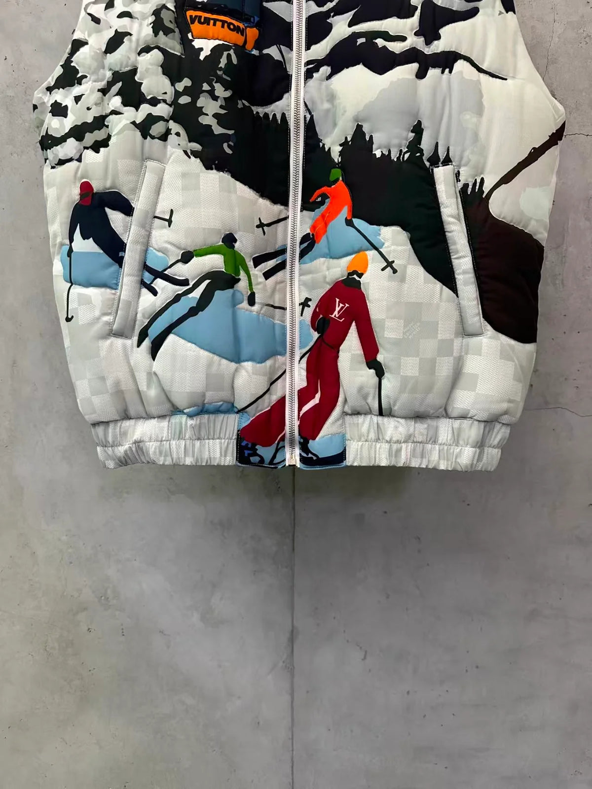 New sleeveless stitch vest jacket