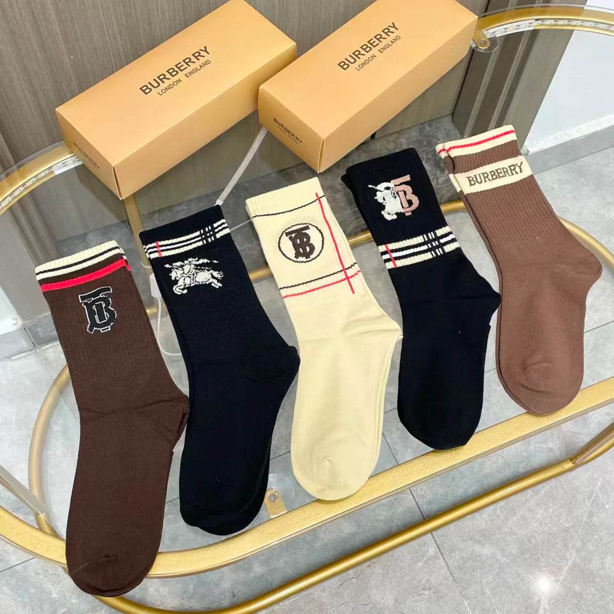 New Embroidered Socks