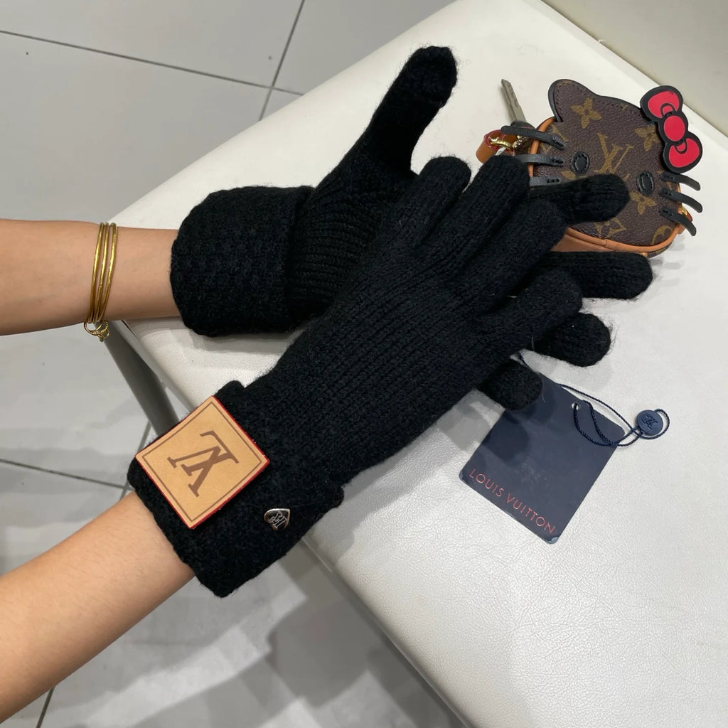 New autumn and winter wool knitted gloves 🧤